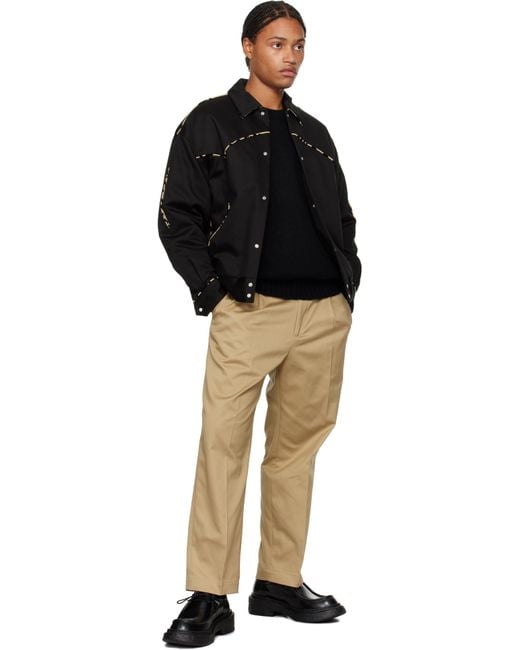 wackomaria DOUBLE PLEATED CHINO TROUSERS（Wacko Maria Double