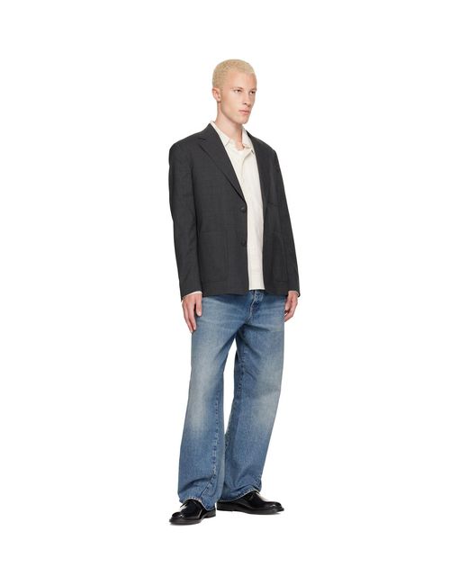 sunflower Blue Wide Twist Jeans for men