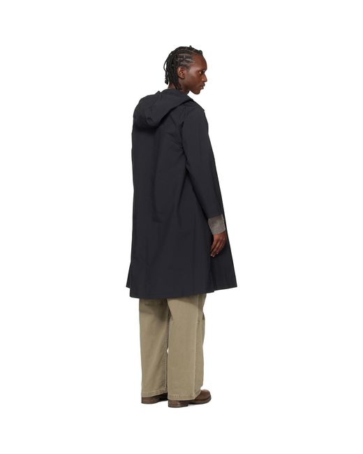 Nanamica Black 2L Nylon Gore-Tex Hooded Coat for men