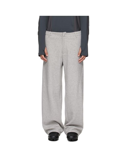 J EONGL I Black Hybrid Wool Cicada Trousers for men