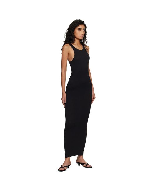 Entire studios Black Muscle Tank Midi Dress