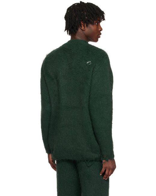 Adererror Green Crewneck Sweater for men