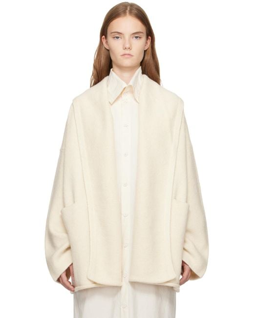 Lauren Manoogian Natural Off- Manta Coat