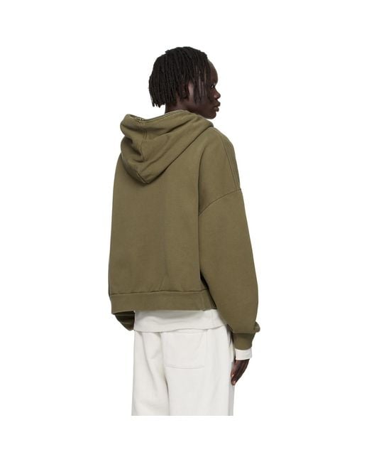 Entire studios Green Khaki Eternal Zip Hoodie for men
