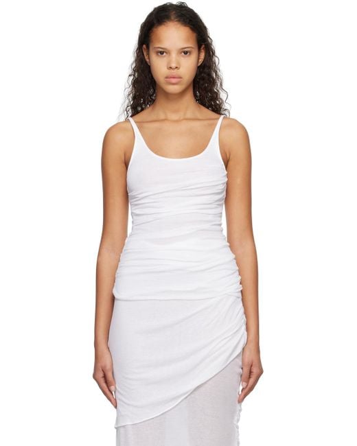 Subtle Le Nguyen Black Draped Tank Top