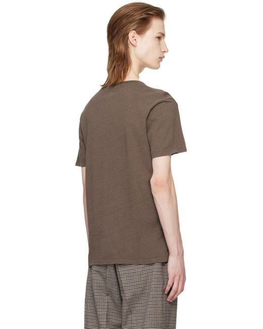 Our Legacy Brown Washed T-shirt for men