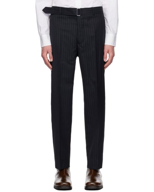 Officine Generale Black Hoche Trousers for men