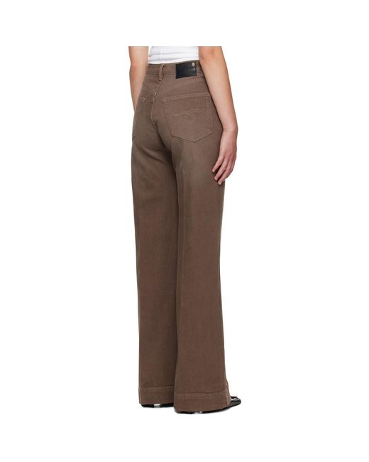 R13 Brown Flared Jeans