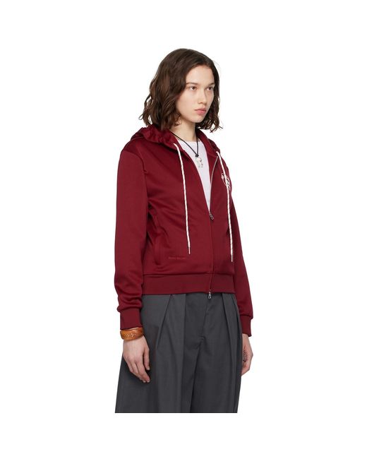 Wales Bonner Red Burgundy Adidas Originals Edition Track Hoodie