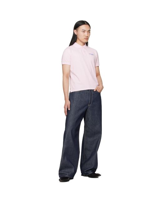 Acne Multicolor Logo Polo for men