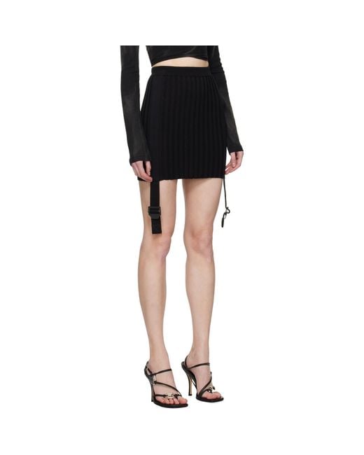 Minijupe Utilitaire Noire Dion Lee en coloris Black