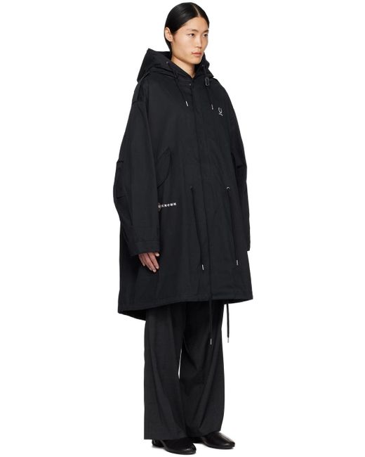 Raf Simons Black Fred Perry Edition Coat for men