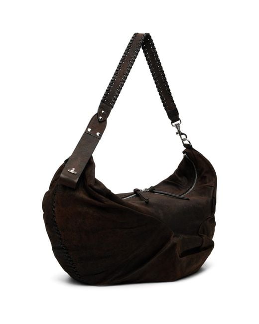 Vivienne Westwood Black Agnes Large Shoulder Bag for men