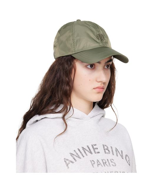 Anine Bing Gray Khaki Jeremy 'Ab' Baseball Cap