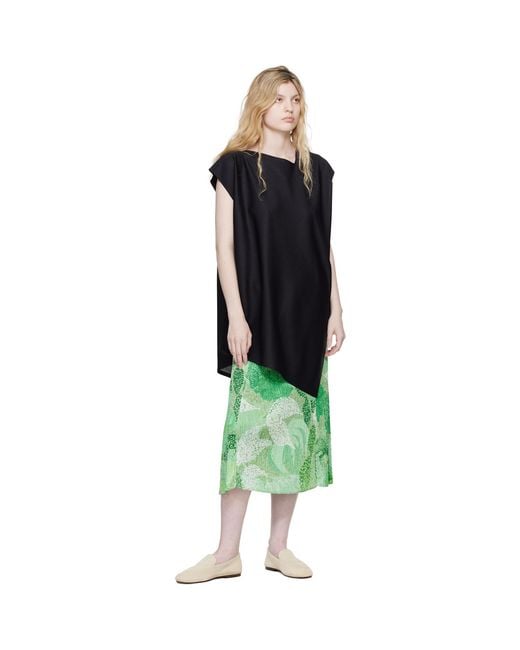 Pleats Please Issey Miyake Green A-Poc Sea Glass Top