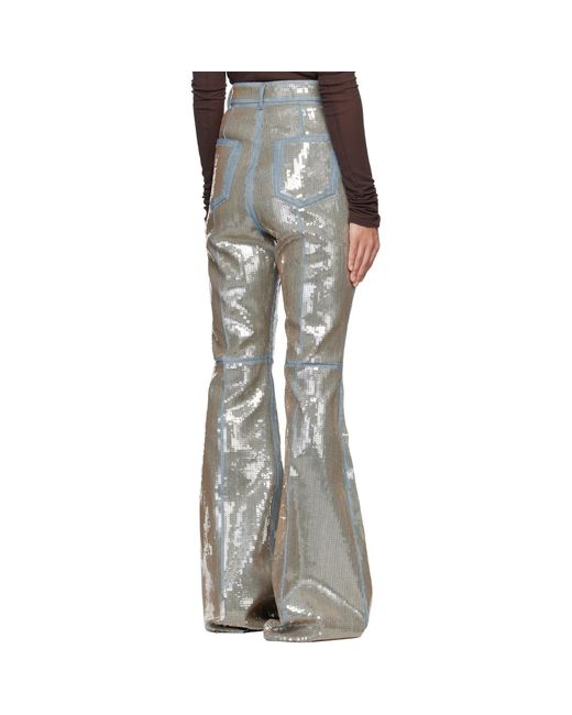 Rick Owens Black Temple Bolan Bootcut Jeans