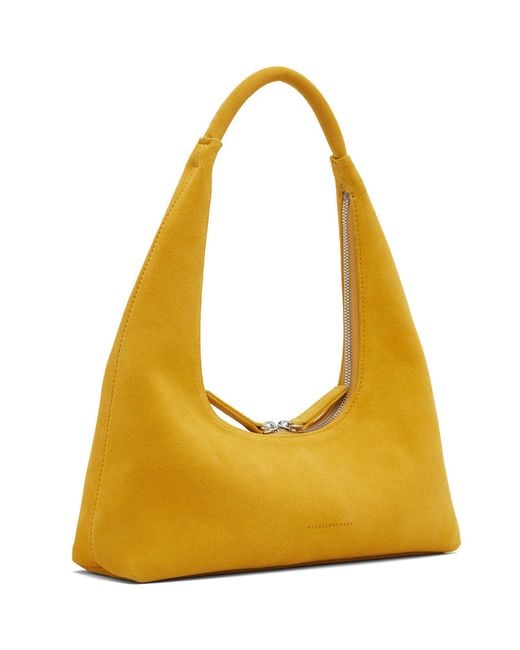 MARGE SHERWOOD Yellow Suede Shoulder Bag