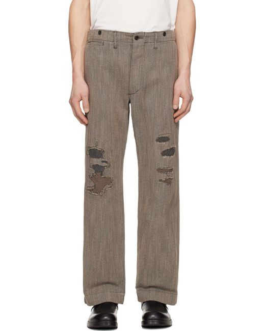RRL Multicolor Samson Flat Front Jeans for men