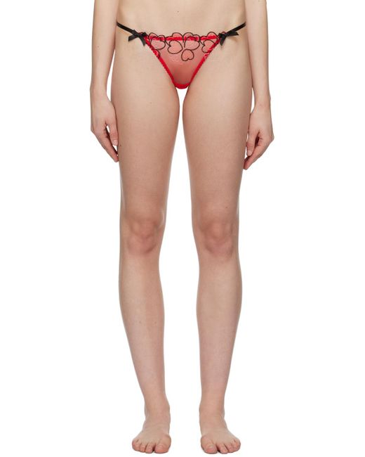 Agent Provocateur Multicolor Red Maysie Thong