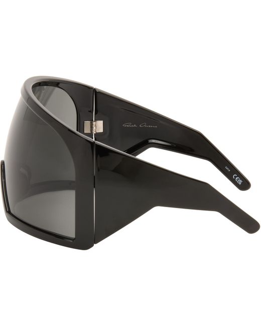 Rick Owens Gray Kriester Shiny Sunglasses for men