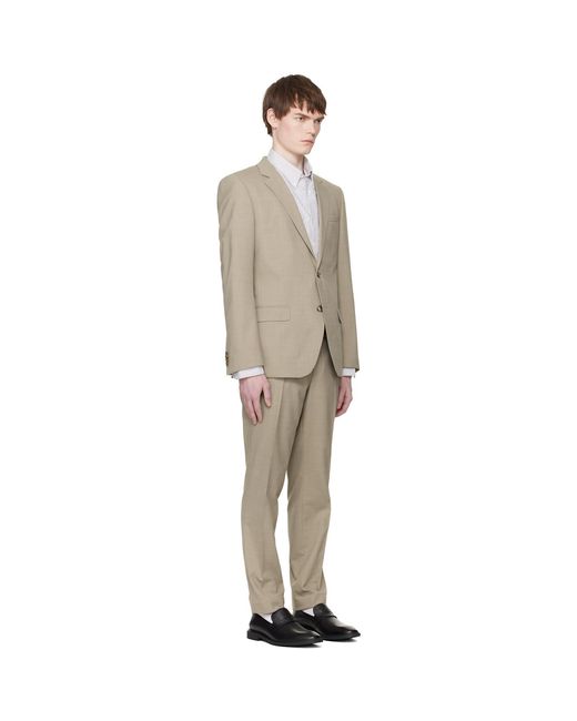 HUGO Black Two-Piece Slim-Fit Stretch Cloth Suit for men
