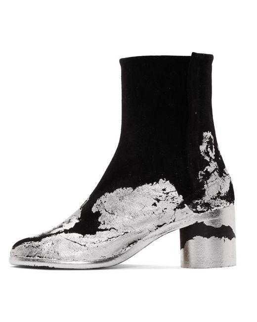 tabi boots silver