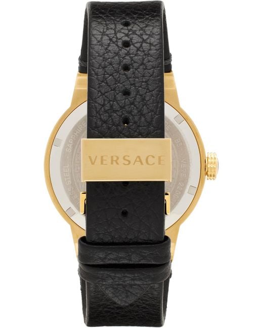 メンズ Versace &ゴールド メドゥーサ Infinite Xl 腕時計 Black