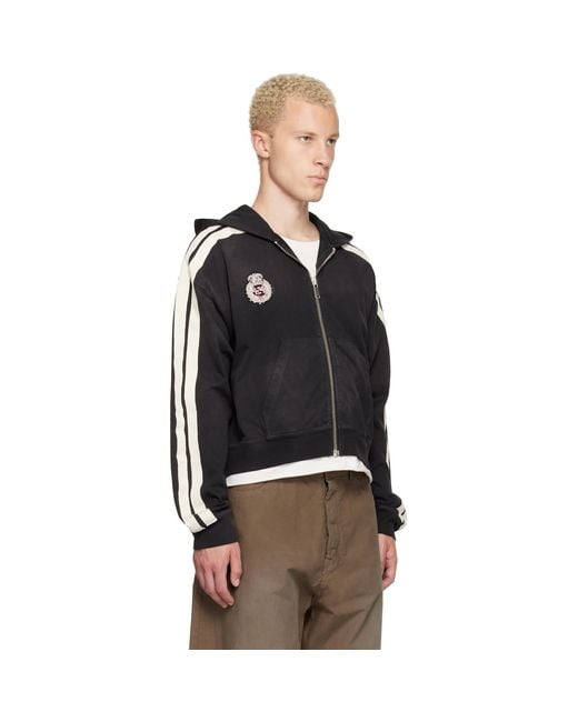 424 Black Academy Hoodie for men