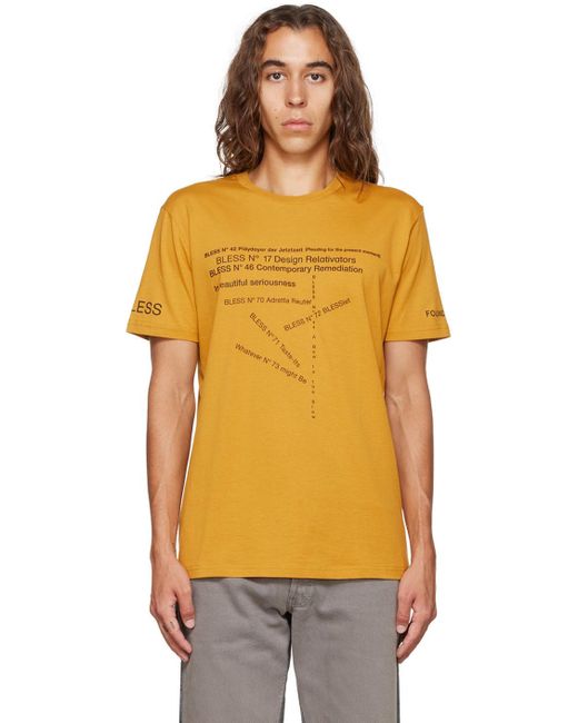 Bless Orange Multicollection Iii T-shirt for men