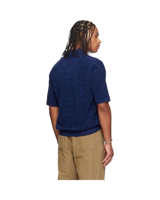 Polo Ralph Lauren Blue Cable Terry Polo for men