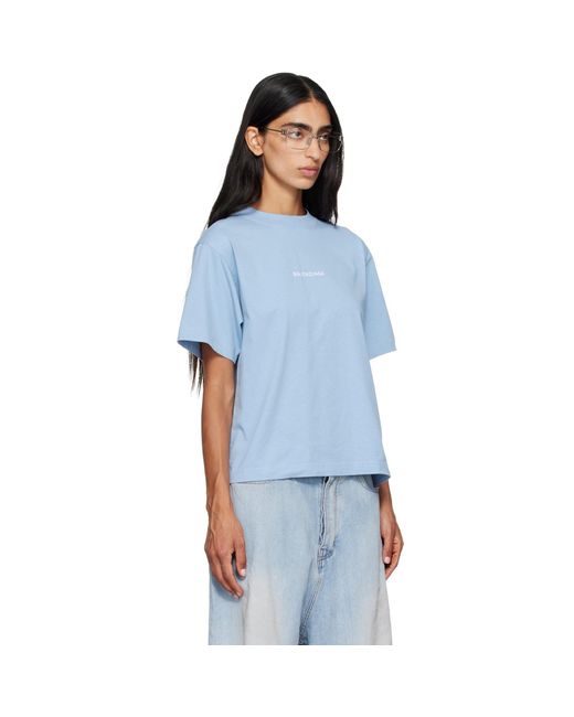 Balenciaga Blue Back Medium Fit T-Shirt
