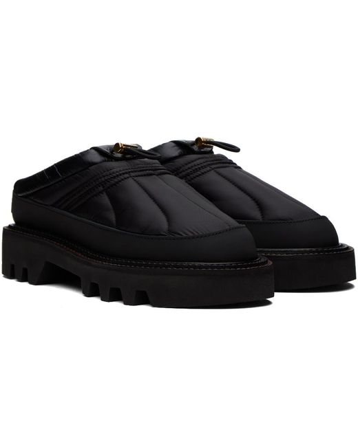 Sacai Black Quilted Mules