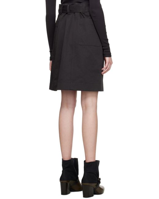 Lemaire Black Apron Midi Skirt