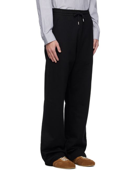 Dries Van Noten Men's Black Cotton Sweatpants