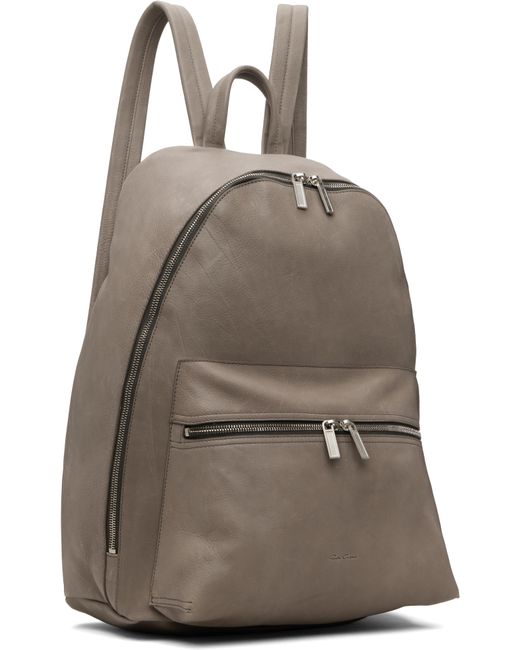 Rick Owens Brown Concordians Soft Buffalo Backpack for men