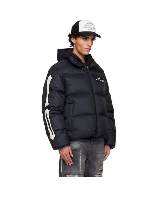 Amiri Blue Bones Down Jacket for men