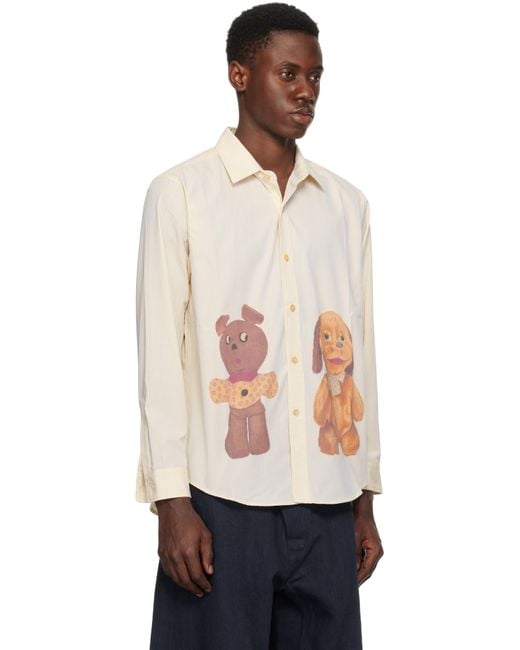 Small Talk Studio Black Stuffed Animal Print Teddy Bears Shirt for men