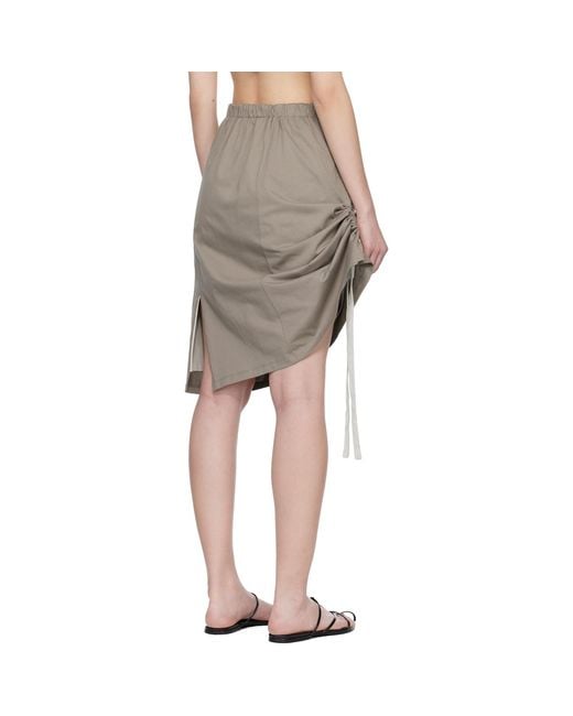 Renaissance Renaissance Multicolor Khaki Samantha Reversible Midi Skirt