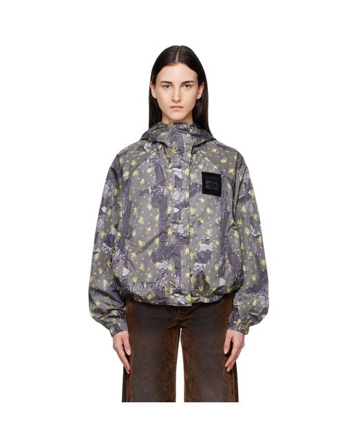 Ganni Black Flowers Jacket