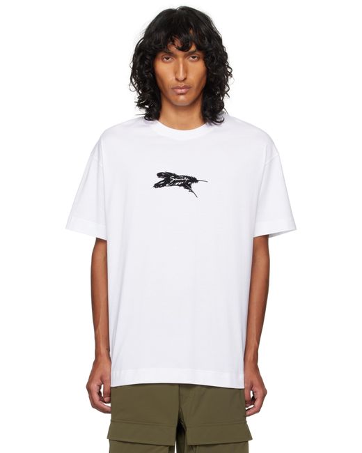 Givenchy White '' Feathers T-Shirt for men