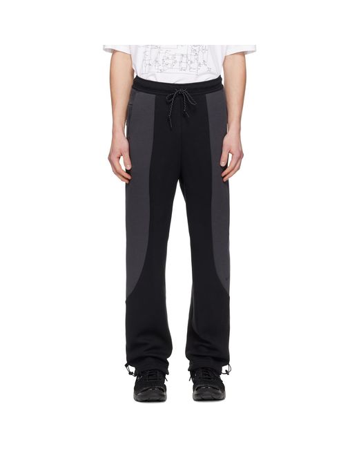 Nike Black Tech Open-Hem Fleece Sweatpants for men