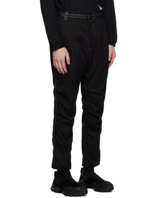 And Wander Black Climbing Pants for men