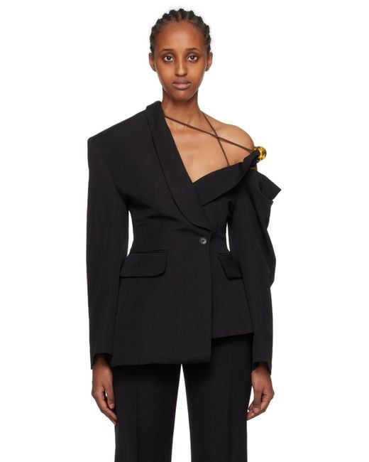 ジャケット・アウター Jacquemus La Veste Baska Jacket Black Jacquemus La Veste Baska in Black | Lyst