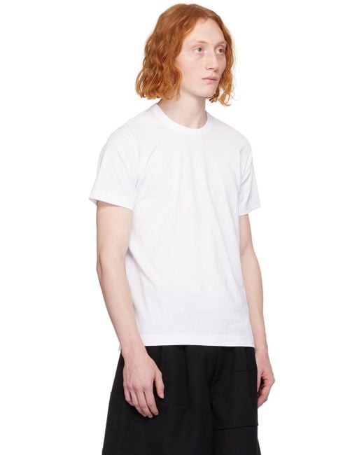 Comme des Garçons Comme Des Garçons Shirt White Printed T-shirt for men