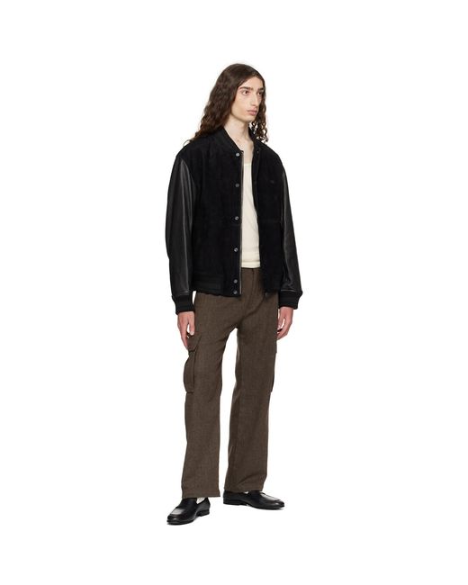HUGO Multicolor Relaxed-Fit Wool Trousers for men