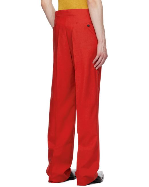 Situationist Red Yaspis Edition Trousers for men
