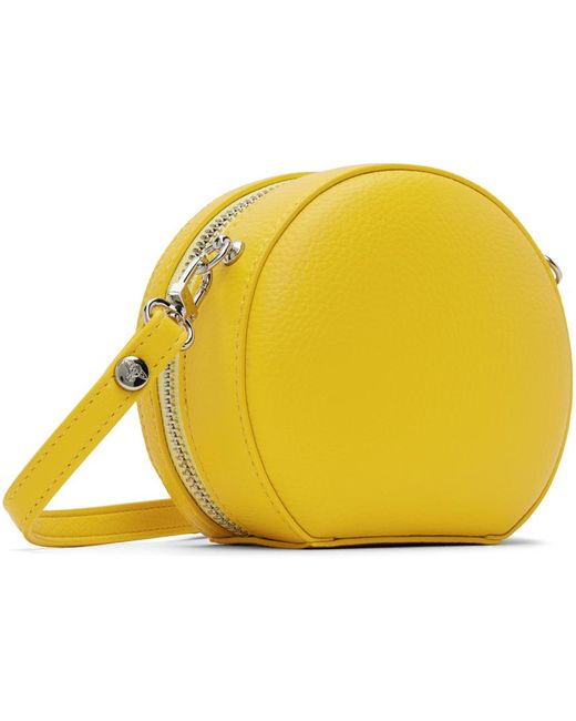 Vivienne Westwood Yellow Re-Vegan Mini Round Crossbody Bag