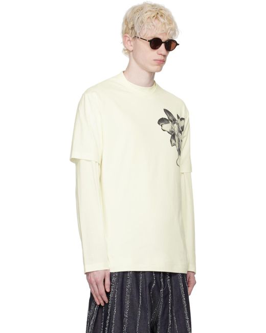 Y-3 Black Off-white Graphic T-shirt for men