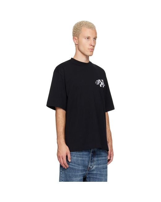 Off-White c/o Virgil Abloh Black Stroke 2 Arrow Skate T-Shirt for men