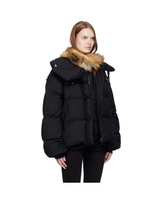 OTTOLINGER Black Deconstructed Double Zip Down Jacket